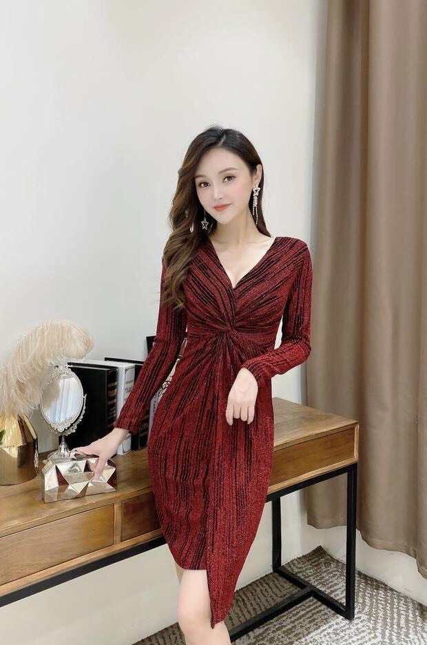 Đầm Body Chéo Ngực - HN933